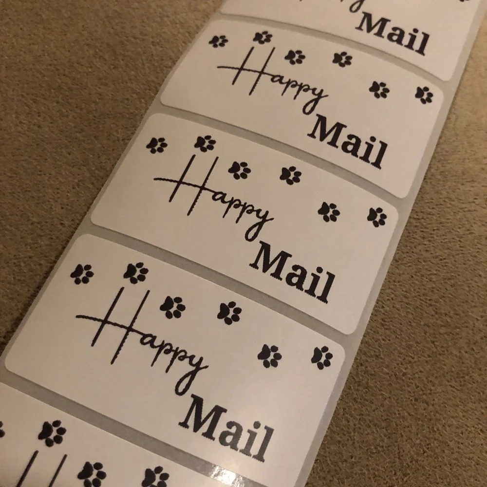 30 Custom Dog and Happy Mail Stickers